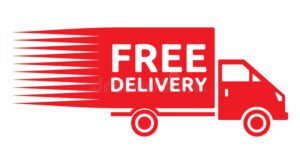 free delivery and shipping policy logo