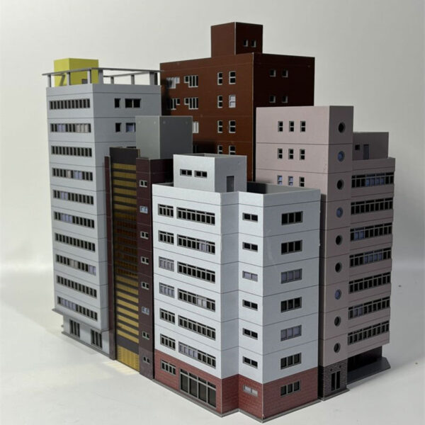N scale modern city building