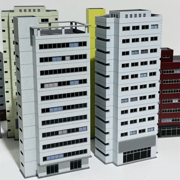 N scale modern city building