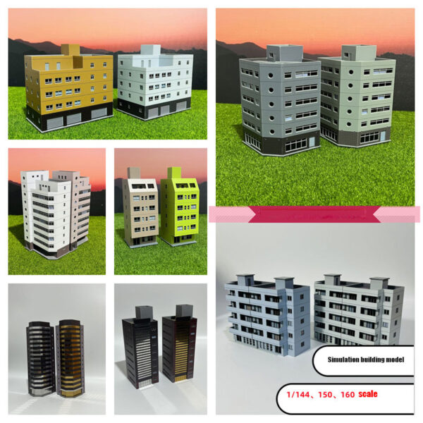 N scale modern city building