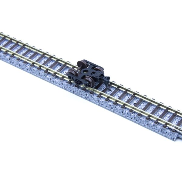 N scale straight railway track