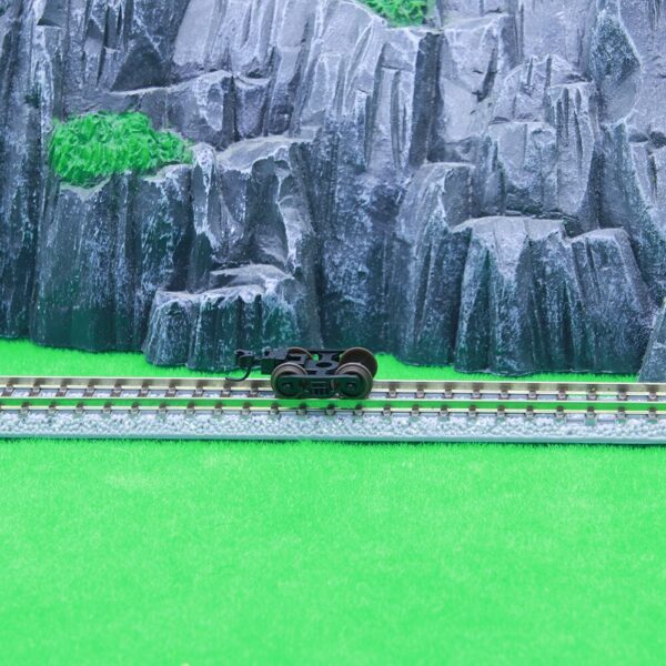 N scale straight railway track