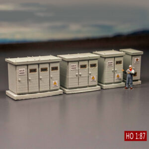 HO Scale Building Model Distribution Box Model Train Scene