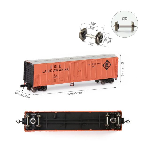 N scale train box car