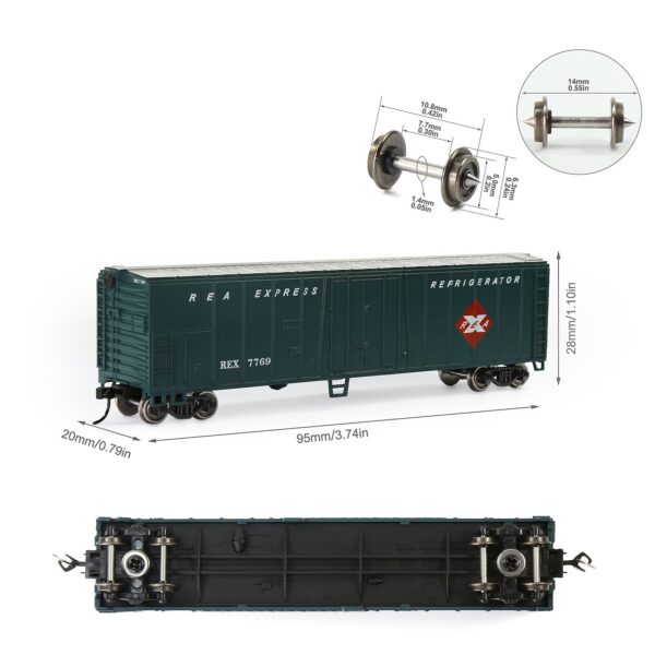 N scale train box car