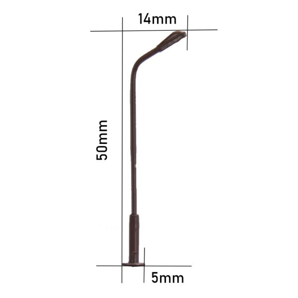 12V LED N scale lamp post