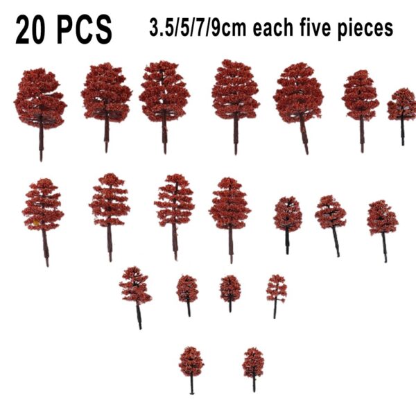 HO, N & Z scale scenery plastic trees