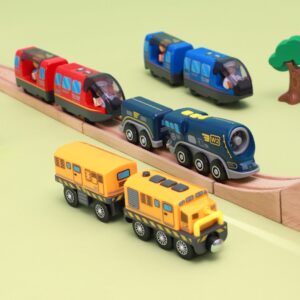 Electric Train Set for Wooden Railway Track