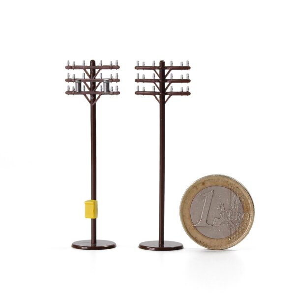 N scale telegraph power poles