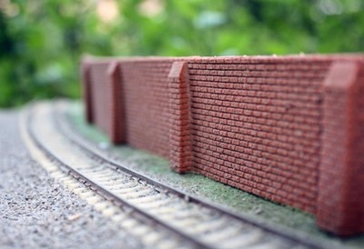 long flexible brick wall