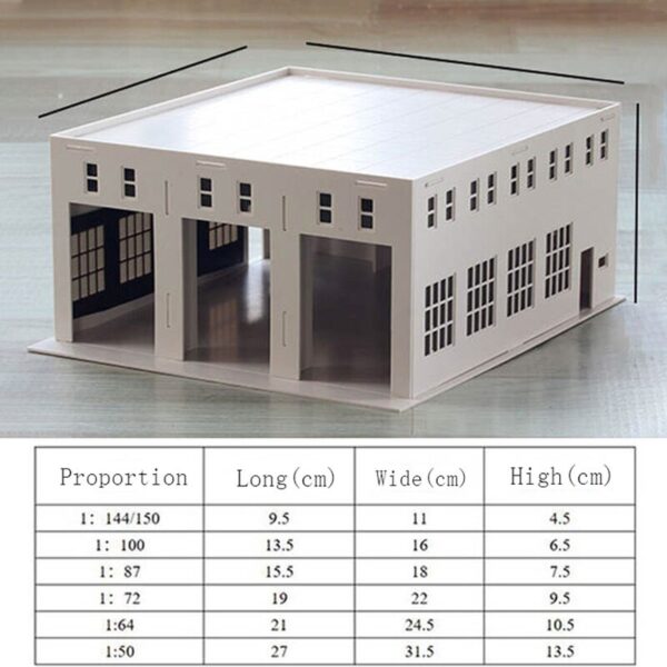 HO scale fire station