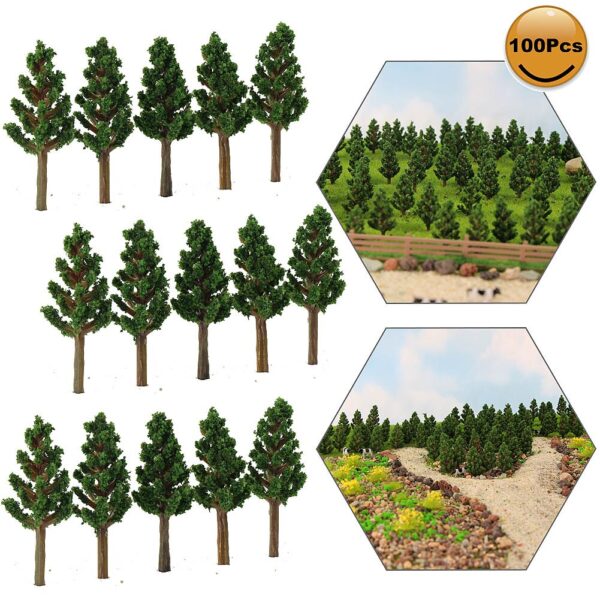 n & z scale green pine trees